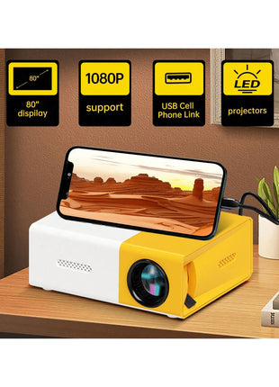 Mini Proyector Led Portátil 1080P 600
