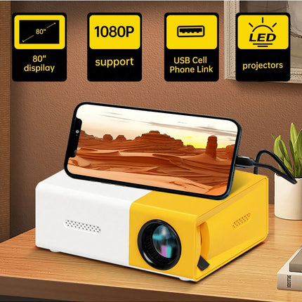 Mini Proyector Led Portátil 1080P 600